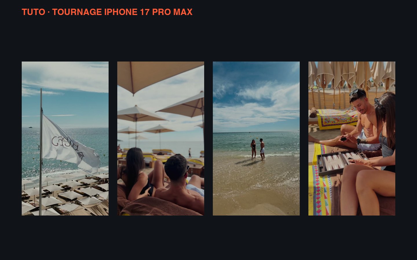 Tuto : filmer un Reel pro à l'iPhone 17 Pro Max